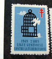 Weihnachtssiegel Schweiz postfrisch 1949 Stockbild L674