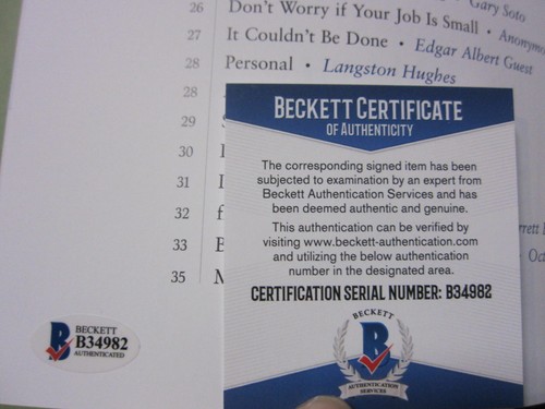Caroline Kennedy signed Book Poems to Learn by Heart 1st Print JFK daughter BAS  - Picture 2 of 3