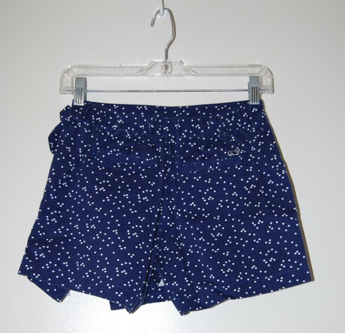 NWT Vineyard Vines Girls Navy Blue Polka Dot Print Cross Over Skort sz 14 - Picture 6 of 11