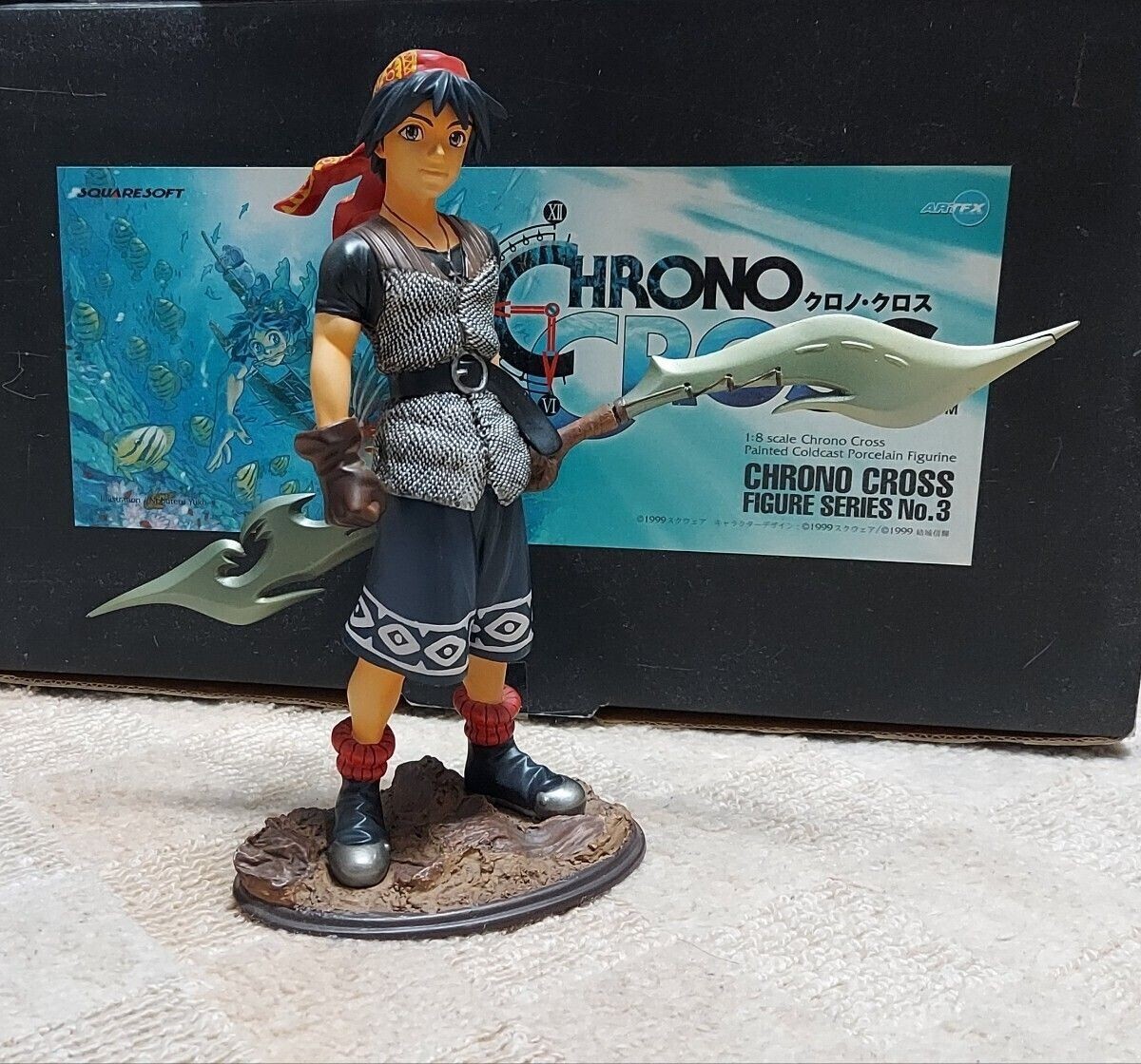 Chrono Cross ARTFX Serge Statue Kotobukiya Coldcast Porcelain