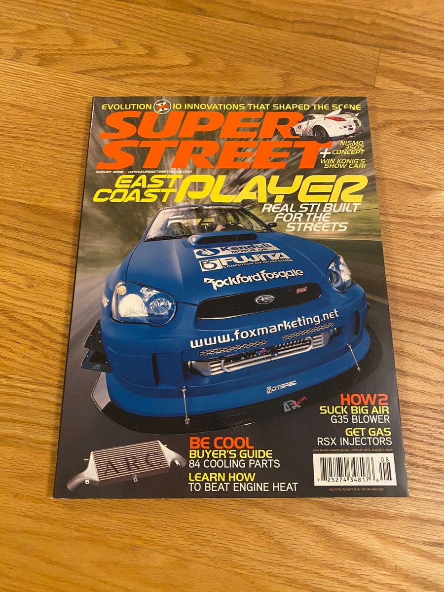 Super Street Magazine August 2006 Subaru WRX STI Street Racing