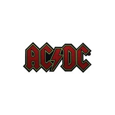 AC/DC Logo Cut Out Music Band Battle Sew On Woven Patch 10-C Official
