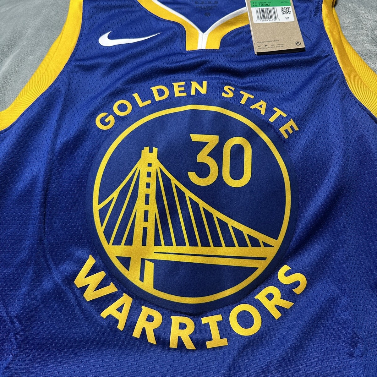 New Authentic Golden State Warriors Stephen Steph Curry Nike Icon