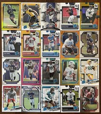 20 Card ROOKIE Football Lot - All Rookies Prizm Select Optic Gold Colored Base