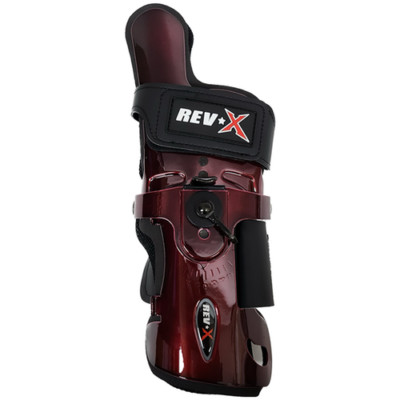 LORD FIELD REV-X Bowling Wrist Support Protector, Cobra, Right Hand, Burgundy, M