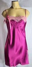 Victoria's Secret Angels Babydoll Cami Purple Nightie Pink Beaded Lace Sz M