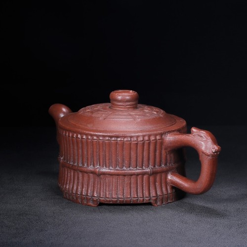 Chinese Yixing Zisha Clay Handmade Exquisite Teapot (龙头八卦一捆竹 底款:时大彬) - 第 4/9 張圖片