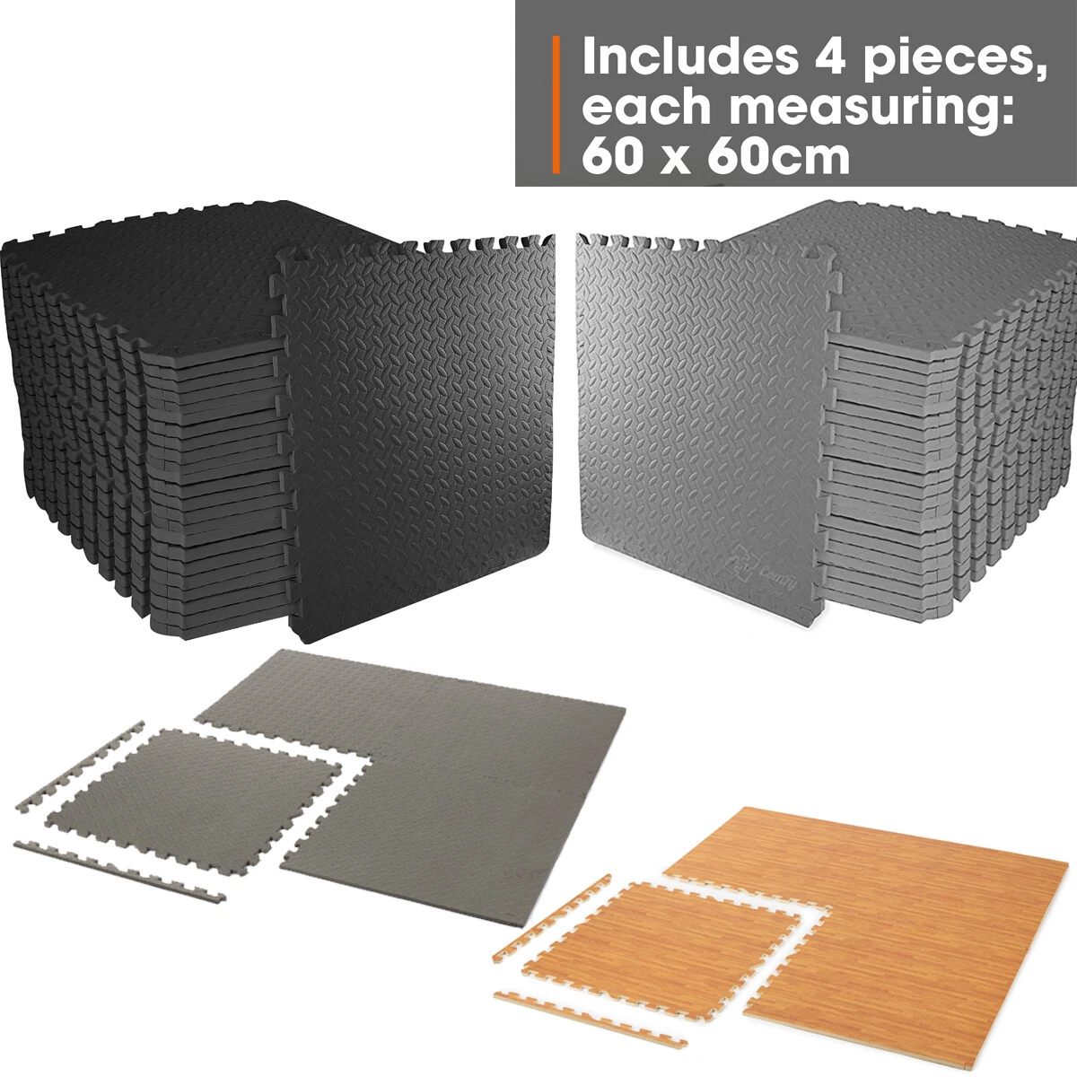 Interlocking Floor Mats Gym Extra Thick Flooring Soft EVA Foam Mat