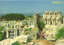 Ephesus Turkey Library of Celsus An Ancient Roman Building Postcard