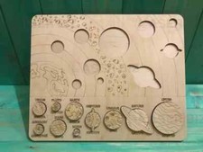 Solar System Wooden Puzzle Board for Kids