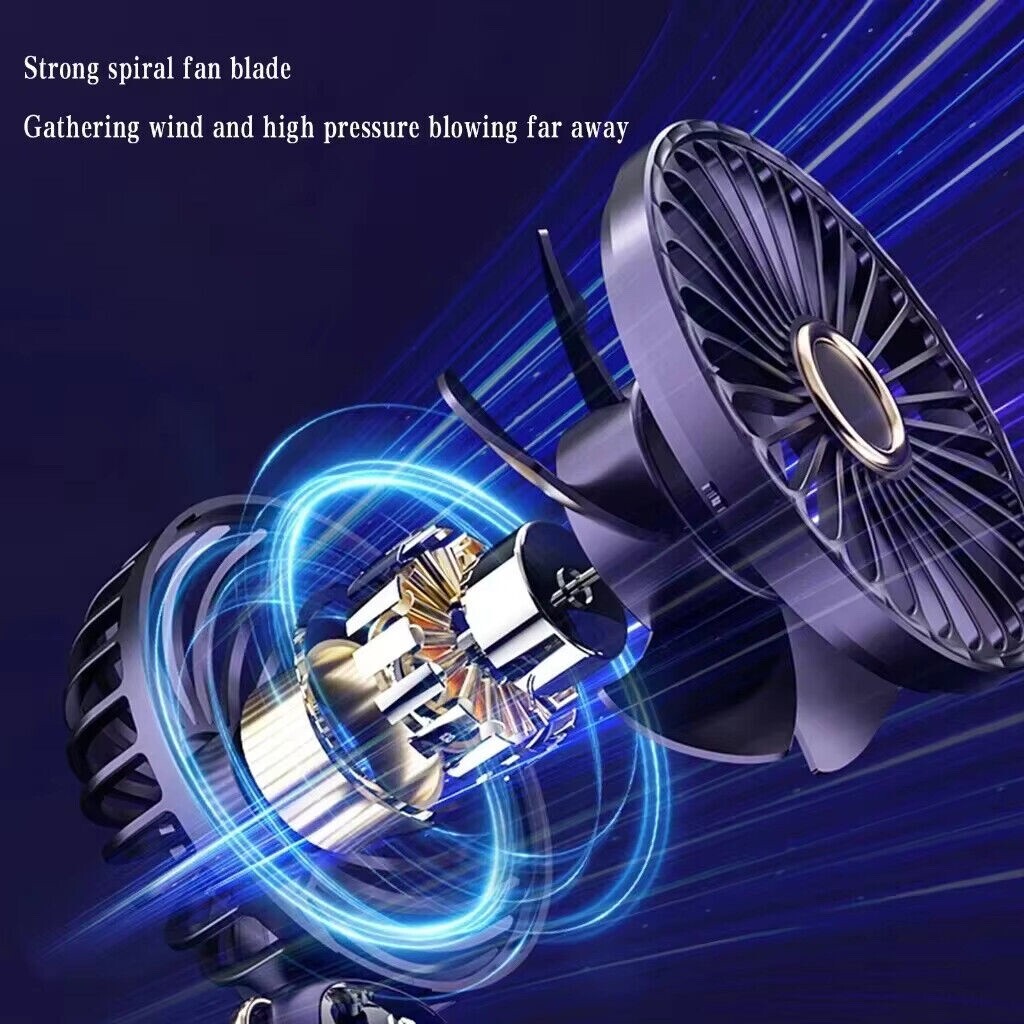 Portable Rechargeable LED Digital Display Fan 5 Speed Aromatherapy