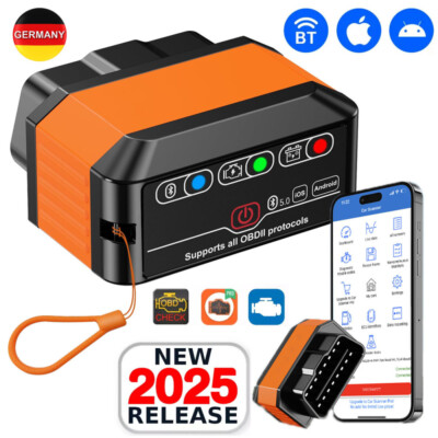 Konnwei Kw905 Elm327 V2.0 Obd2 Scanner Bluetooth 5,0 Für Ios Android Auto Diagno