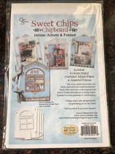 Crafty Secrets Sweet Chips Chipboard House Album & Frames Kit New