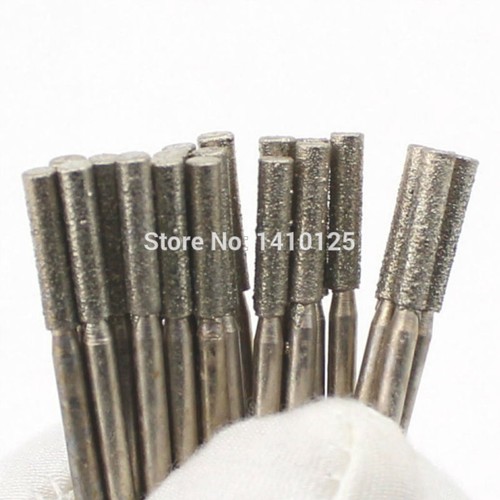 Lapidary Diamond Drill Bits 2.5mm Carving Burrs for Dremel Pack of 30Pcs - Foto 4 di 8