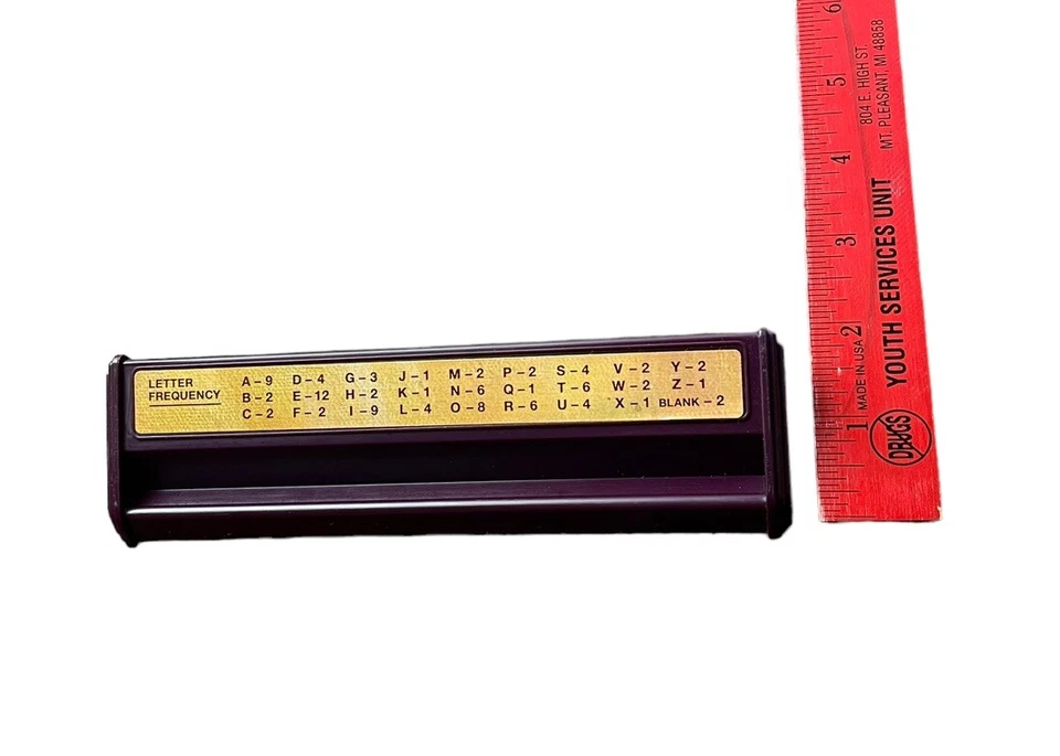 Set of 2 Vintage 1999 RACKS Replacements ONLY For Scrabble Deluxe Game PIECES - Image 4 of 4