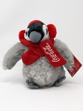 Coca-Cola Coke 2014 PENGUIN 8" Plush Earmuffs And Scarf With Tags
