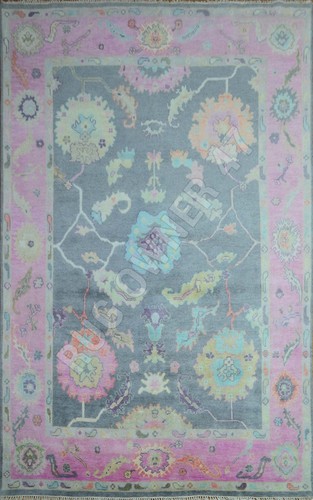 9X12 Colorful Handmade Home Decor Area Rug Hand-Knotted Wool Area Rug 17429