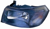 Scheinwerfer Vorderlicht FüR Ford Transit 2000-2003 Schwarze Reflektor Links