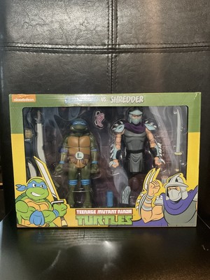 NECA Teenage Mutant Ninja Turtles Leonardo vs. Shredder 2 Pack 2019 New