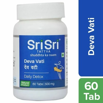 Sri Sri Tattva Ayurvedic Deva Vati - Daily Detox, 60 Tabs | 500mg