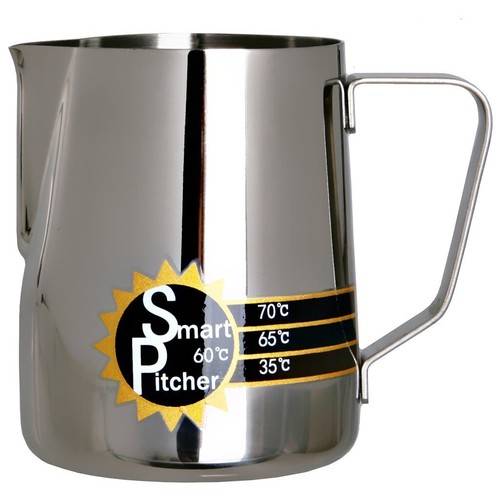 Espresso Coffee Milk Frothing Pitcher With Builtin Thermometer Stainless Steel