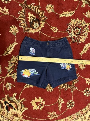 Polo Ralph Lauren Boys Navy Embroidered Polo Bear Graphic Chino Shorts Size 10 - Picture 2 of 7