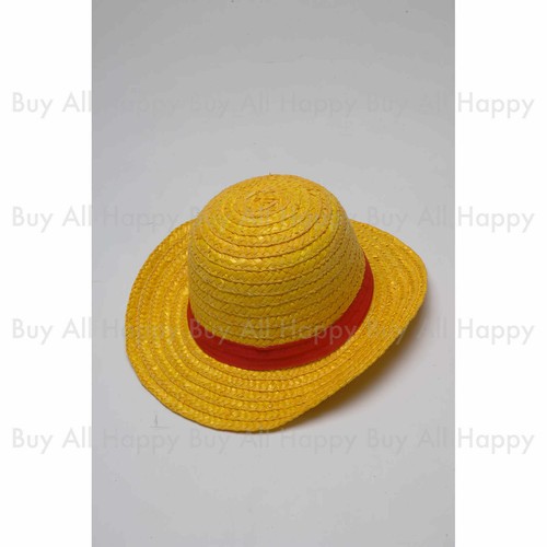 One Piece Anime MONKEY•D•LUFFY Cosplay Costume Straw Hat New - Picture 3 of 3