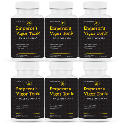 Emperor's Vigor Tonic Supplement for Men, Male Health Pills - 6 Pack