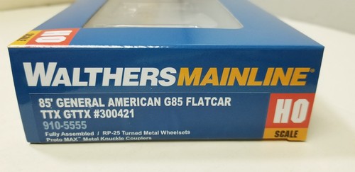 TTX Railroad General American 85' vagón plano 300421 Walthers Mainline 910-5555 HO | Zustand: New
