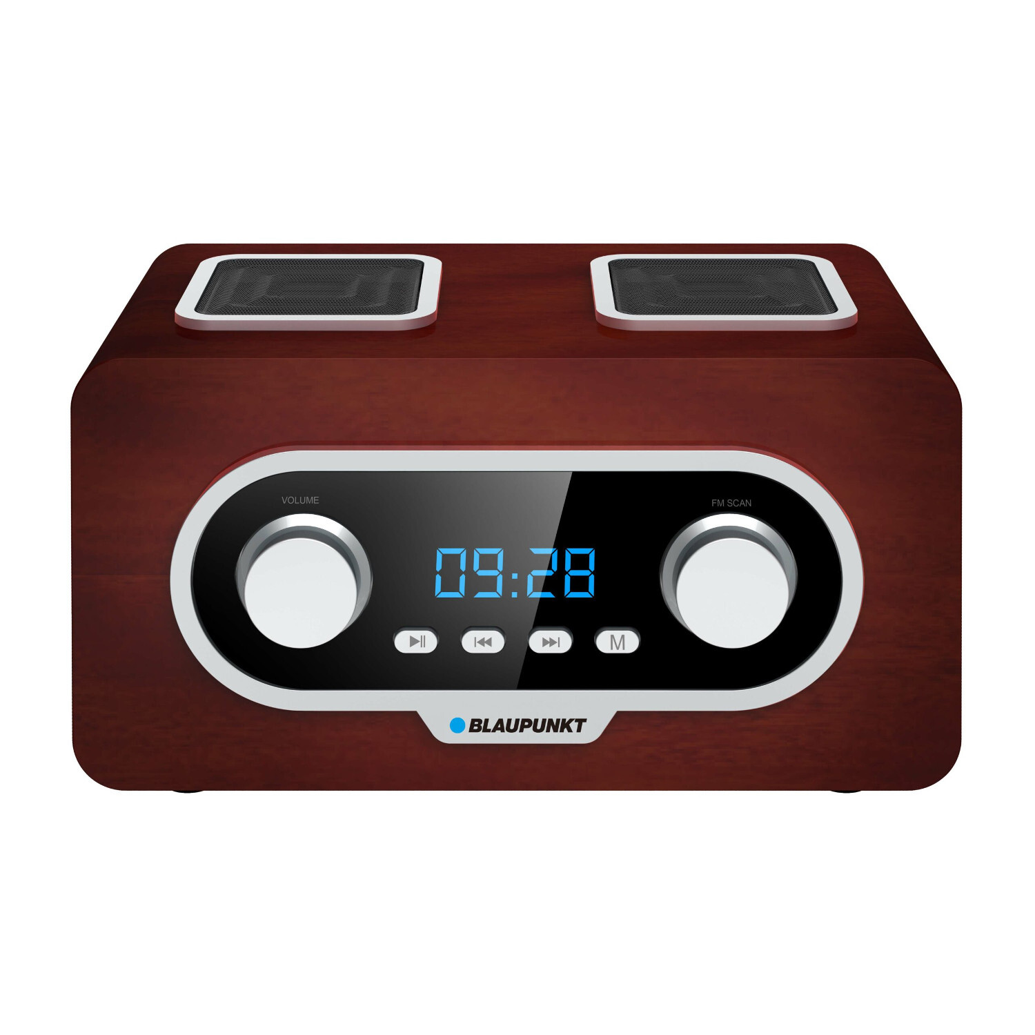 Radio portable FM Blaup avec port USB et entrée AUX, modèle compact noir