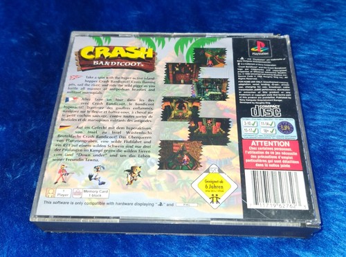 Crash Bandicoot SONY PS1 Playstation 1 ***SELTENE PROMO VERSION*** PAL - Bild 3 von 4