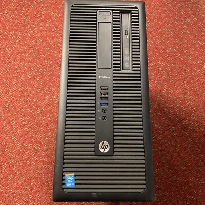 HP ProDesk 600 G1 TWR Intel Core i5 4GB RAM 500 Gb HDD DVD-RW For Parts Or Repai