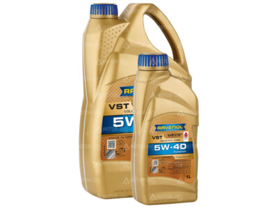 5W-40 Öl Ravenol 10 Liter RAVENOL VollSynth Turbo VST 5W-40 Motoröl – Für VW, Mercedes, BMW & Mehr! Motoröl 5w40