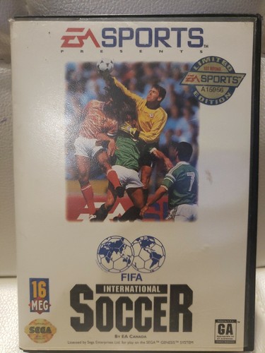 Jeu FIFA International Soccer Pour Sega Mega Drive - Édition 1993 Complète (Boîte, Notice)