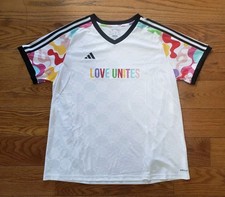 Adidas Jersey Womens 2X Plus Rich Mnisi Tiro Soccer Love Unites White