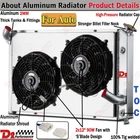 3-Row Radiator Shroud+Fan For 1973-1976 Chevy Corvette Stingray C3 5.7L 7.4L V8