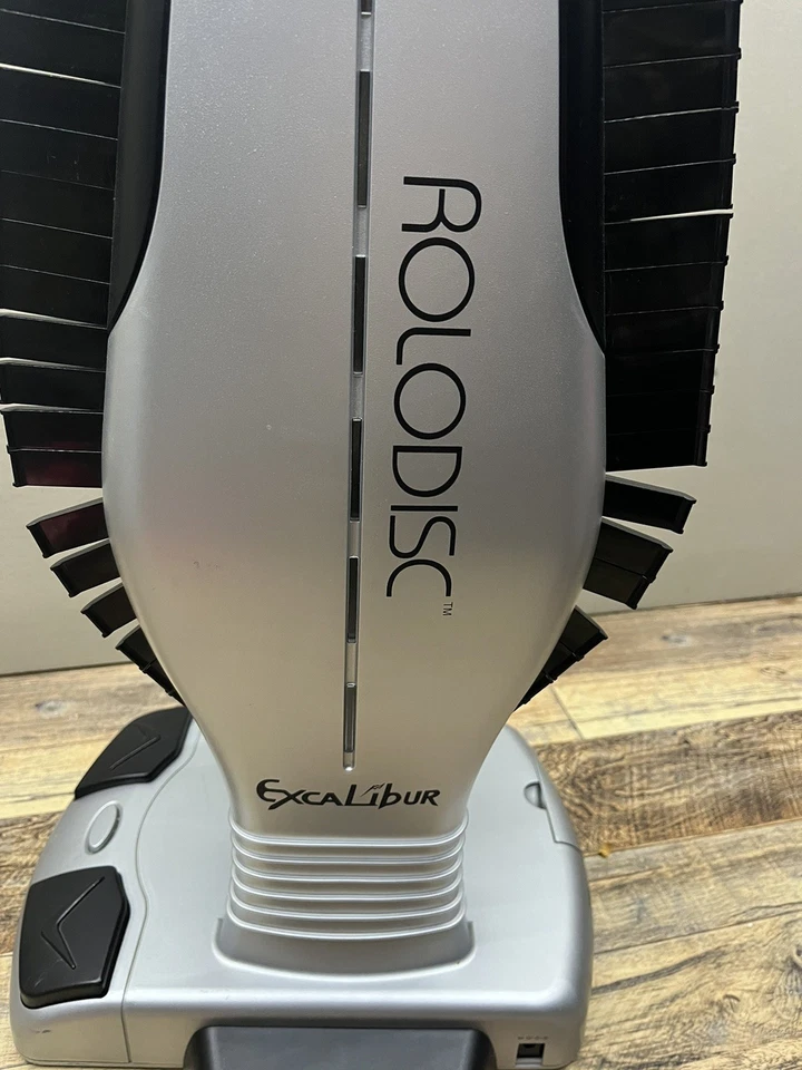 Excalibur Rolodisc Torre Motorizado 75 CD Soporte de Almacenamiento Organizador Juegos Retro Foto 2 de 4