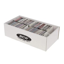 BCW CD Storage Box Pack of 10 Boxes - CD Box Holds 100 Jewel Cases