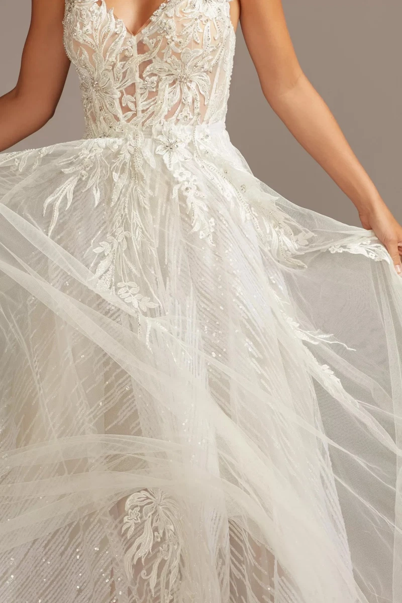 galina signature halter wedding dress Galina Signature, Floral Applique Open Back Halter Wedding Dress STY New Wedding  Dress Save 52%