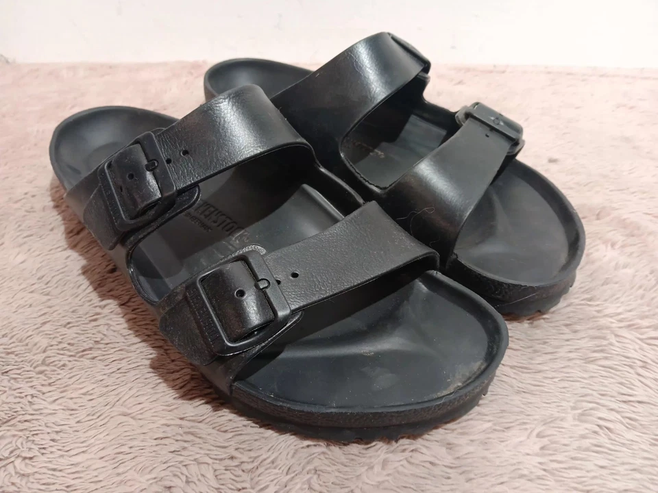 Sandalias Birkenstock Arizona EVA de goma negras sin cordones para hombre talla EU 43 US 9 Foto 3 de 4