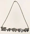 Park Lane Costume Jewelry Train Design Necklace Vintage