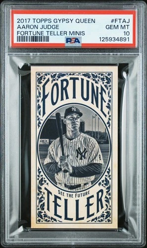 2017 Topps Gypsy Queen Aaron Judge Fortune Teller Mini RC #FTAJ PSA 10 GEM MINT