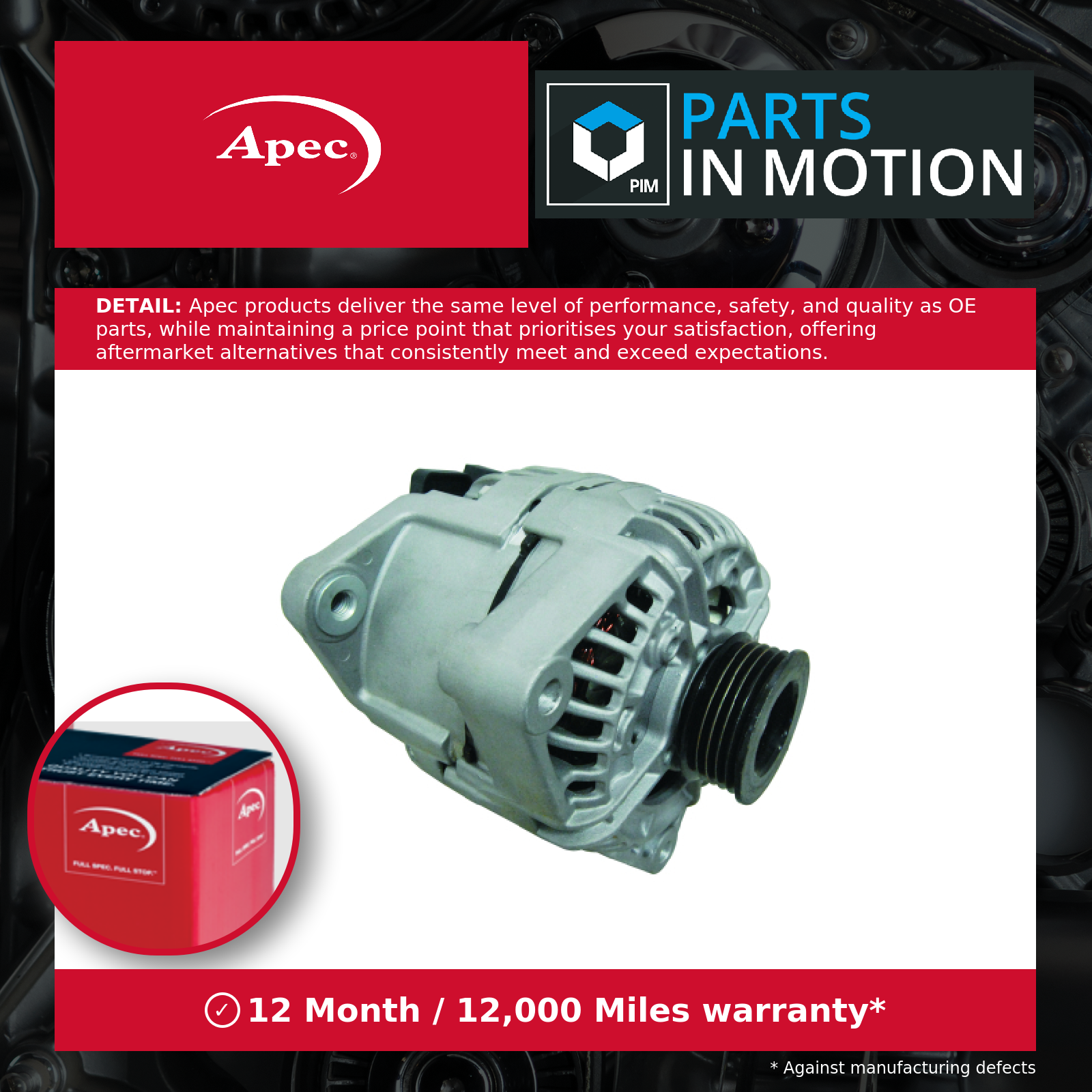 Alternator fits OPEL CORSA C, D 1.2 00 to 14 Z12XE 09117935 13143128 13156053