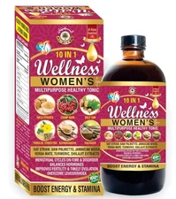 Wellness Women's Multipurpose Healthy Tonic 10 in 1 by Al-Ryan 16oz