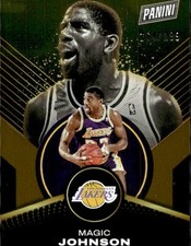 2024-25 Panini Player of the Day Magic Johnson Orange /199 Los Angeles Lakers