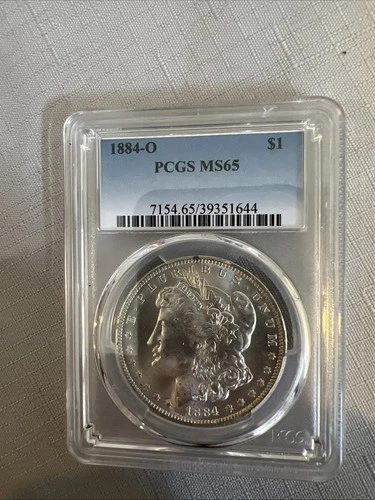 1884-O Morgan Silver Dollar $1 PCGS MS65 Certified