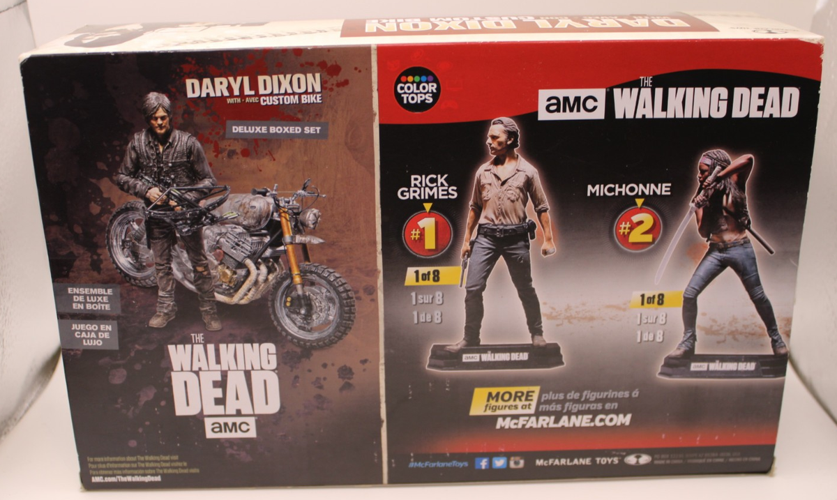 The Walking Dead Daryl Dixon Figure & Chopper Boxed Set McFarlane