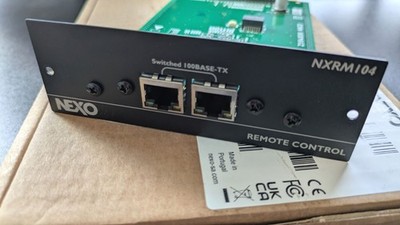 NEXO NXRM104 Remote Control Card Karte Netzwerkkarte für NXAMP MK2 Verstärker