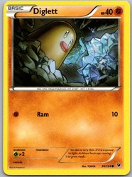 Diglett 36/124 Fates Collide Common