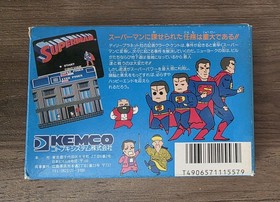 1987 Superman Kemco Japanese Famicom Video Game Box  - No Game